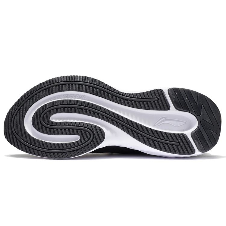 Кроссовки Li Ning Running Series, легкие, амортизирующие, прочные, с низким верхом, мужские, черные ARSS017-1