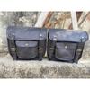 Bags Combo Motorcycle Leather Panniers Saddle Luggage Pouch Side Bag Saddlebags