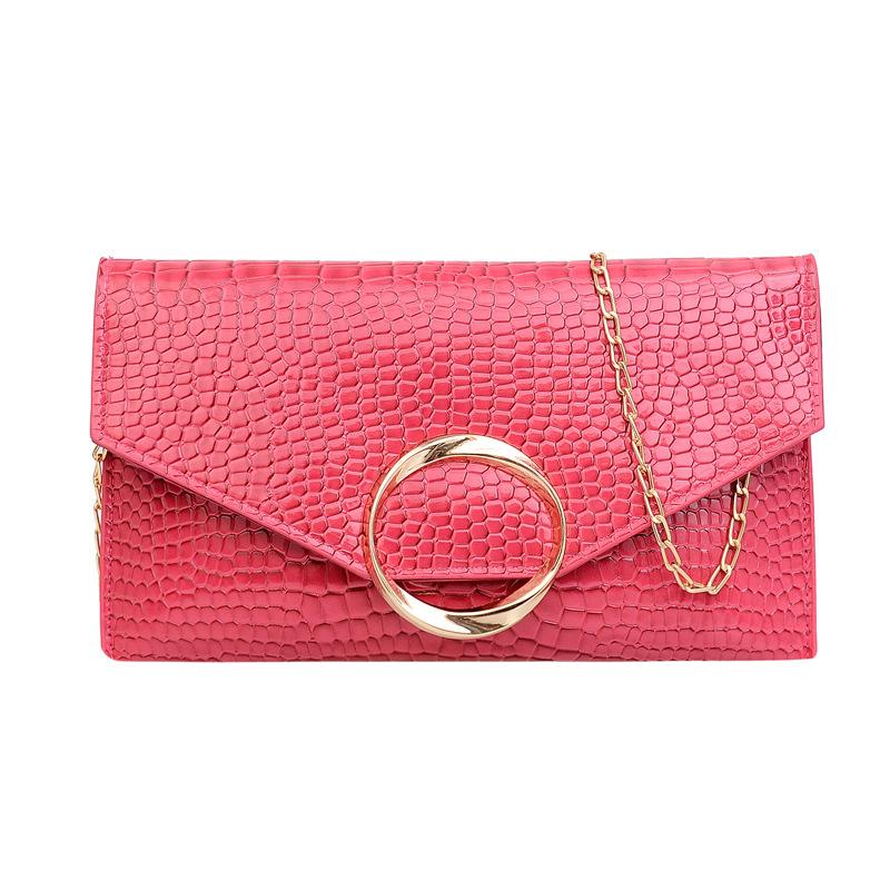 Сумка-конверт с крокодиловым узором для женщин 2024 года, новая корейская версия, модная маленькая квадратная сумка, сумка-мессенджер на цепочке в иностранном стиле