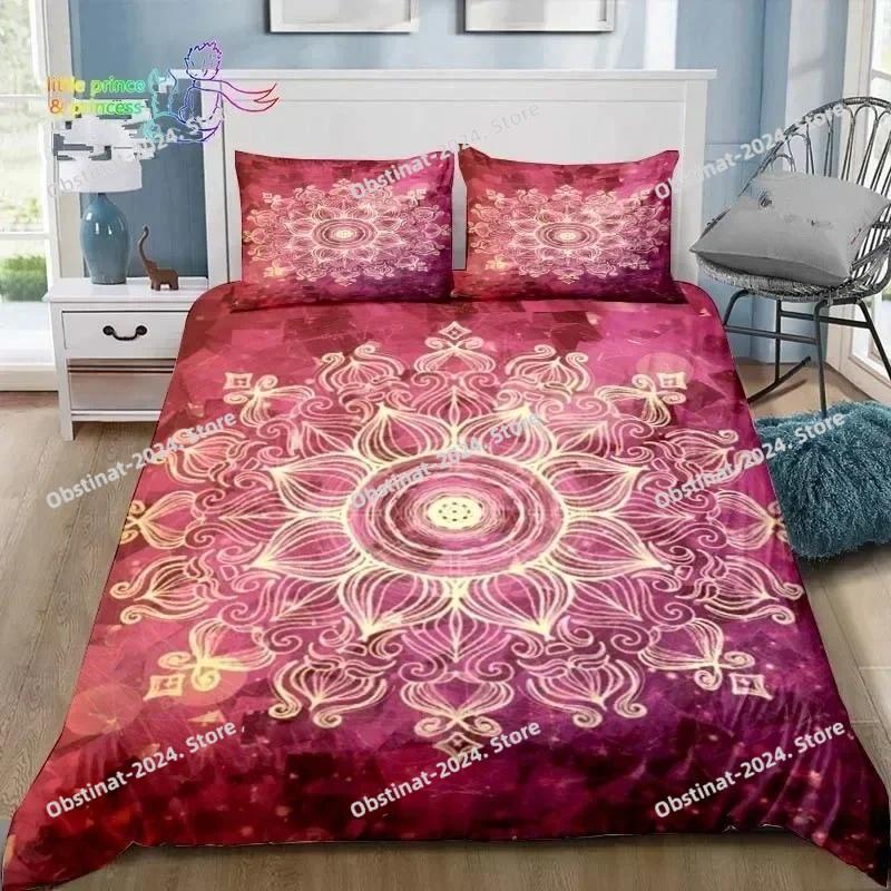 3D Bohemian Mandala Printed Bedding Set Single Twin Full Queen King Size Bed Set Adult Kid Bedroom Bedding Gift