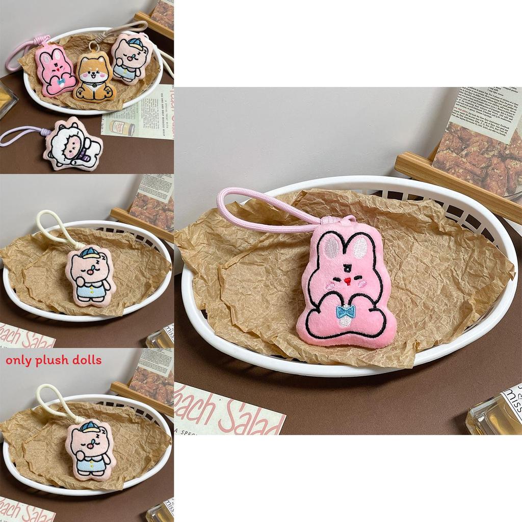 Плюшевый брелок Собака, Свинья и Кролик с набивкой из ПП хлопка для подарка и коллекции