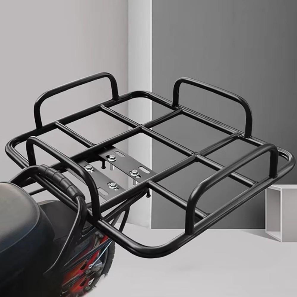 Rear Grille Loading Food Delivery Box Rack Black Freight Rack  For Motorcycle Electric Bicycle