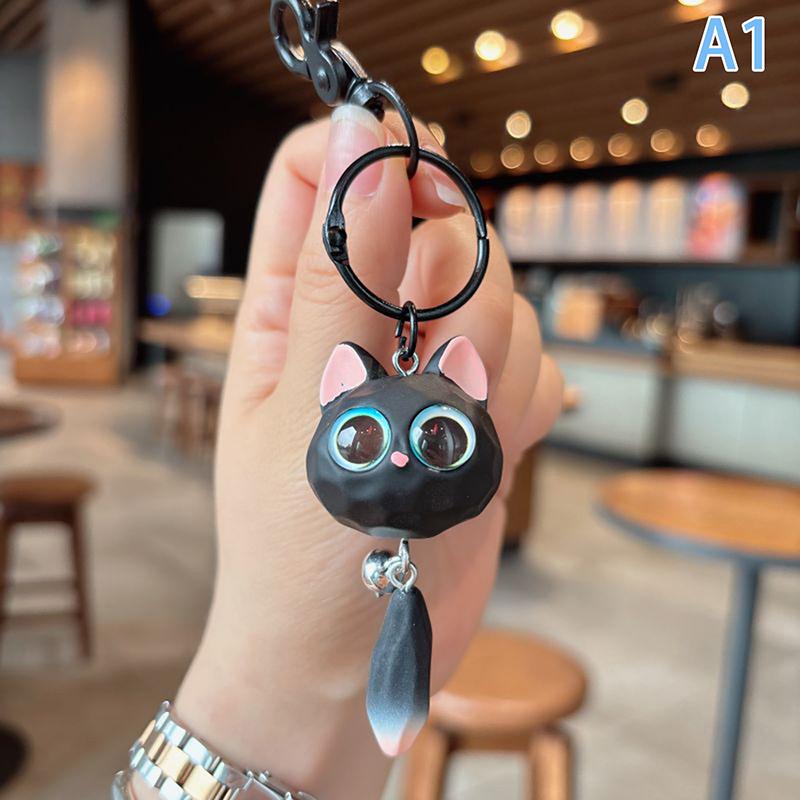 2024New Creativity Cat Keyrings Kawaii Adorable Bag Pendant For Accessories Backpack Phone Wallet Halloween Christmas Gift