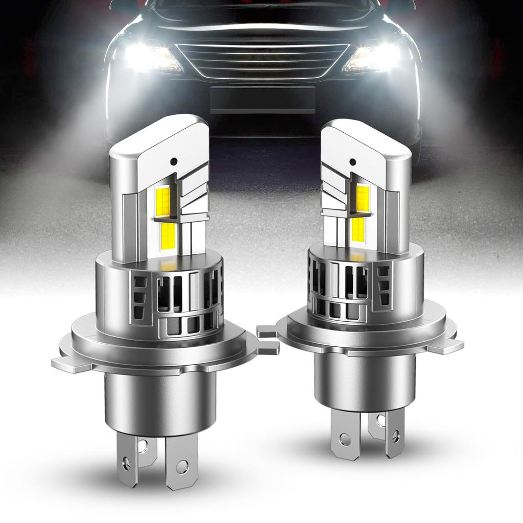 SEALIGHT 2024 Latest H4 LED Headlight 20000LM H4 LED Explosive Light Car Light Mini Size Up 7535CSP Chip with Fan Canceller Vehicle Inspection
