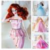 European Fashion Supermodel Doll Pink Dresses for 30cm Supermodel Doll/for 1/6 BJD Dolls