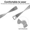 For Fitbit Versa 4/Sense 2 Band Milanese Metal Magnetic Watch Strap with Clover Connector,Size: L