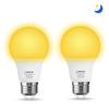 A19 LED Sleep Aid Light Bulbs 5W 9W Amber Yellow 2000K No Bule Light For Porch Party Bedroom Night