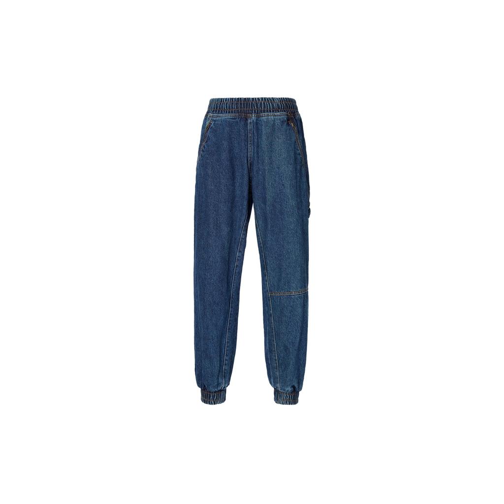 Adidas Джинсовые джоггеры на шнуровке X Ivy Park, мужские брюки, синие, H61698