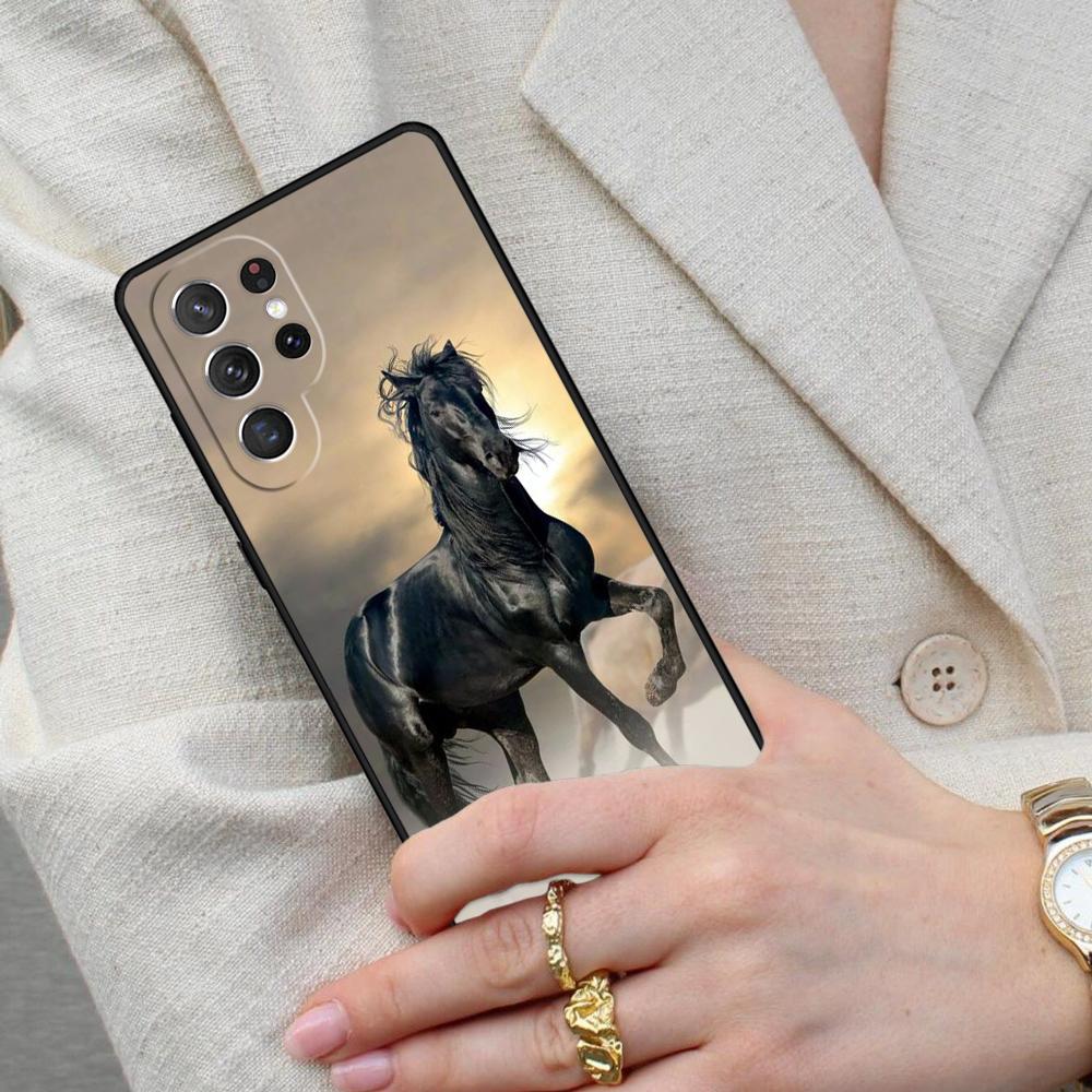 Мягкий чехол для телефона с изображением лошади для Samsung Galaxy S26 Ultra S25 S24 S23 S22 S21 S20 Note10