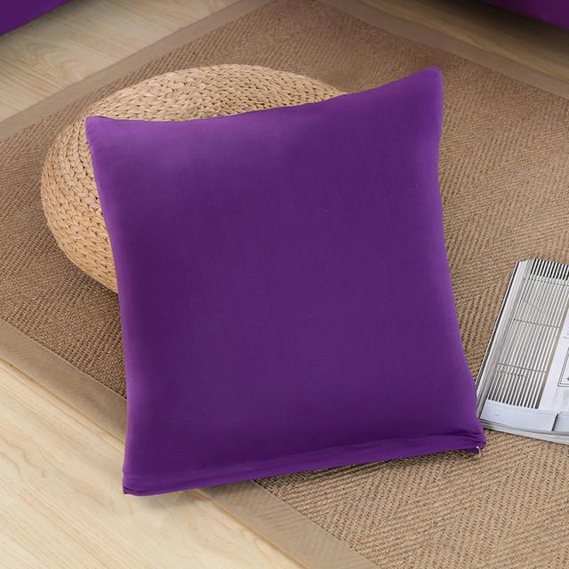 Эластичная эластичная подушка с однотонным принтом Cojines Decorativos Para Sofa Capa De Almofada Coussin De Salon Housse De Cous