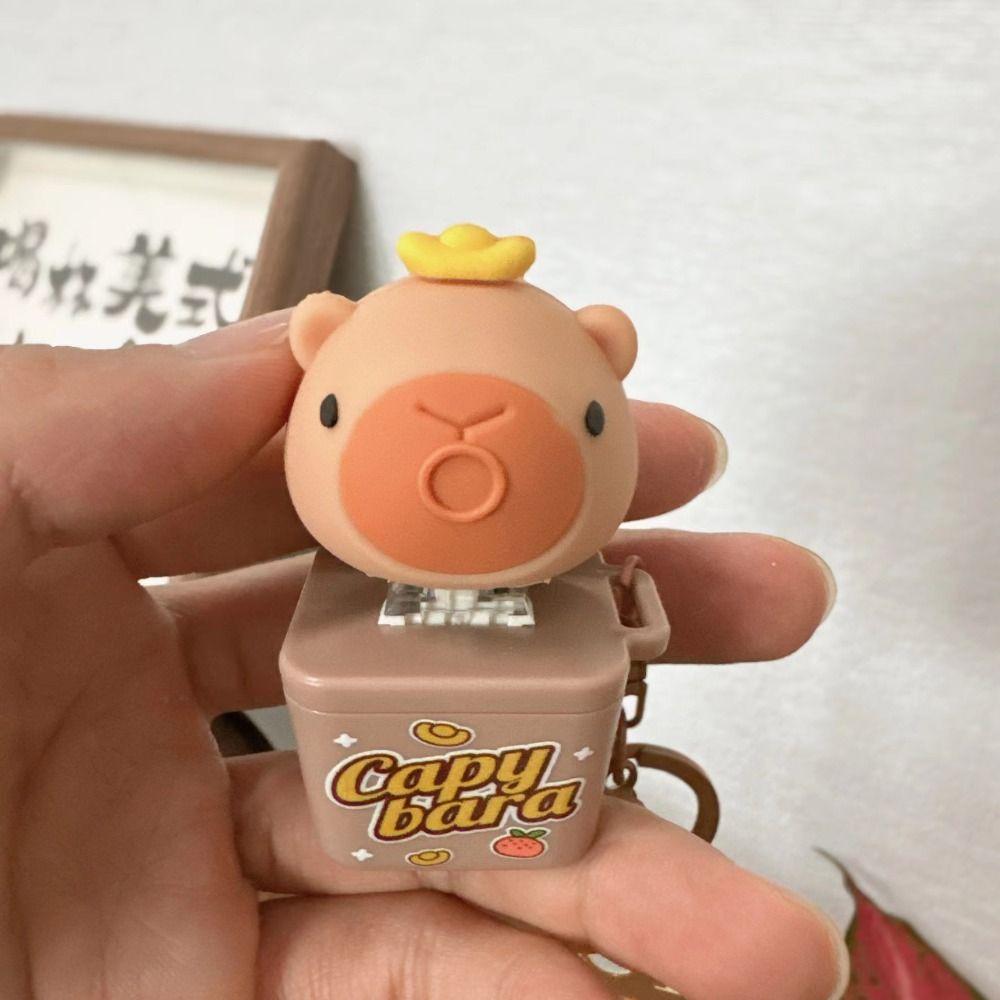 Со звуком и светом Электронная механическая клавиатура Электронный брелок Капибара Дети