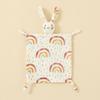 Baby Animal Cotton Swaddle With Plush Rabbit Toy For Sleep And Comfort