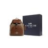Coach Pace 22 Classic Monogram Coated Canvas And Refined Calfskin Backpack Women Backpack Khaki Saddle CR130-SVWQ3