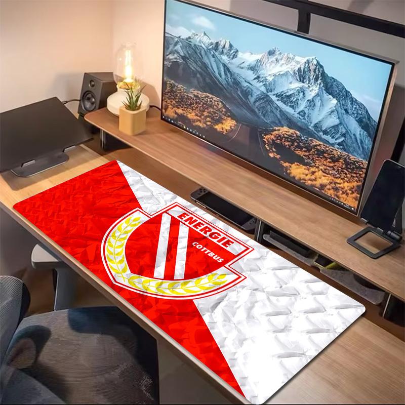 FC Energie Cottbus Print Cushion Non-slip Laptop Tablet Big Mousepad XXL Mat Mini PC Playmat With Lock edge