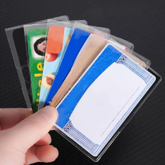 10/20 Pcs Social Security Card Sleeves Transparent Medicare Card Protector Water Resistant Clear PVC Card Holder for ID Debit Credit Card