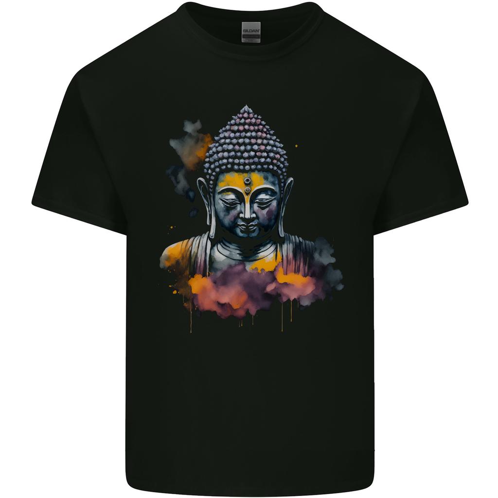 Buddha Watercolour Unisexs Light Cotton Tshirt