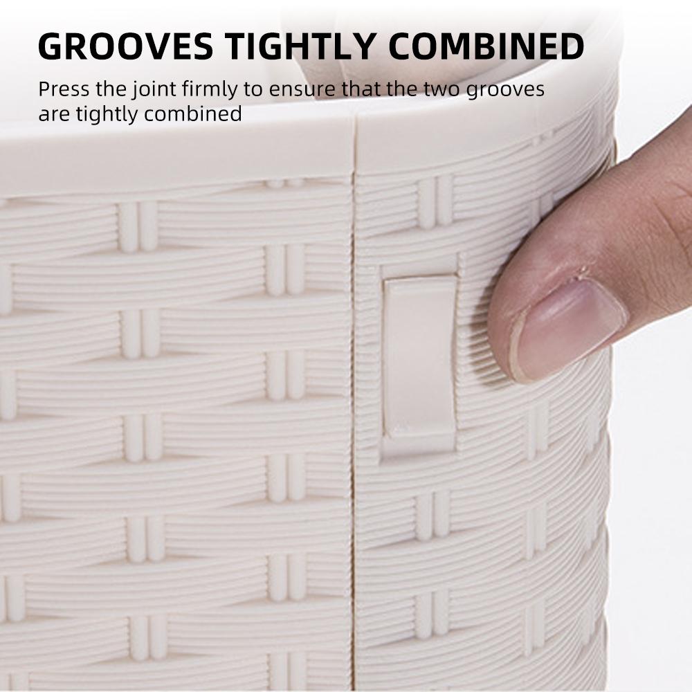 Белый складной ящик для хранения, водонепроницаемый контейнер-органайзер для ящика для хранения с двумя ручками,