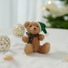 Set of 3 Plush Christmas Ornaments Featuring Festive Details like Santa Hats and Scarves for Seasonal Home Decoration