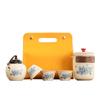 Ru Kiln Peony Kung Fu Tea Set