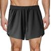 Men Workout Shorts, Athletic Running Shorts with Towel Loop, Soft Sportswear Zipper Pockets for