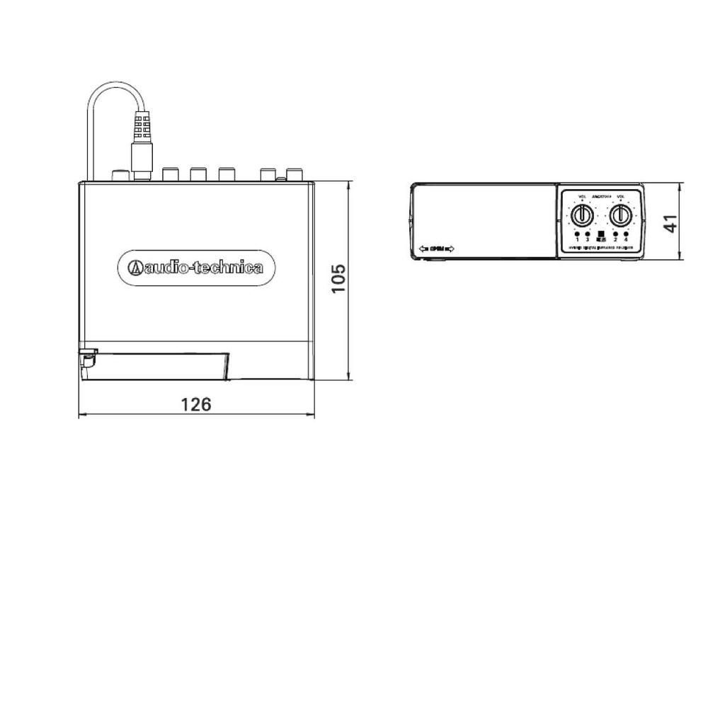 4-х канальный ресивер audio-technica AT-CR7000 (Диапазон 2МГц) (Диапазон 3МГц)