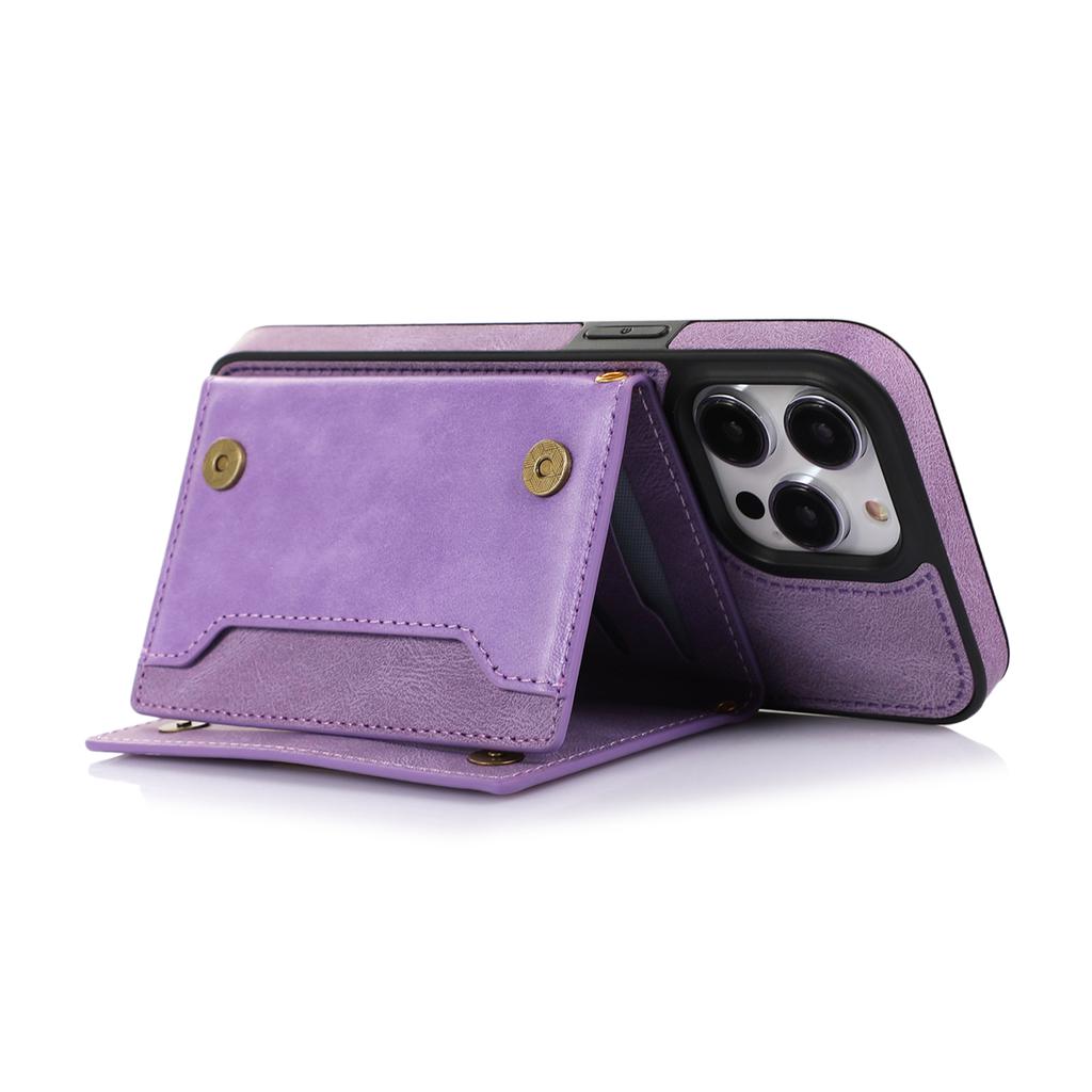 Для iPhone 16 Pro Чехол-кошелек с RFID-блокировкой, TPU кожаный чехол для телефона со шнурком