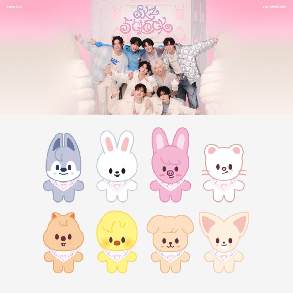 Stray Kids 5-й фанмитинг 5'CLOCK SKZOO Плюшевая игрушка 10 см