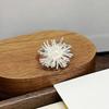 Fashion Fireworks Bloom Bead Opening Ring Women'S Niche High-End Sense Light Luxury Elegant Temperament Personalized Brushed Jewelry