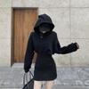 2025 Hepburn Style Black Sweater Dress for Petite Women - Autumn/Winter Collection