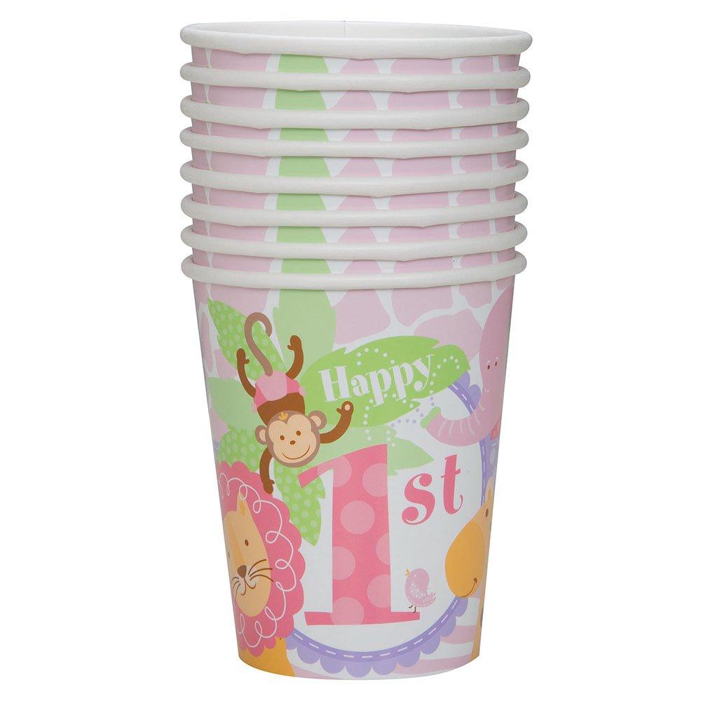 Unique Party Safari 1st Birthday Party Cup (Pack of 8)