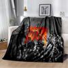 Одеяло Doom в стиле ретро, ​​геймерское мультяшное одеяло, мягкое одеяло для дома, спальни, кровати, дивана, пикника, путешествия, офиса, отдыха, одеяло, детское одеяло
