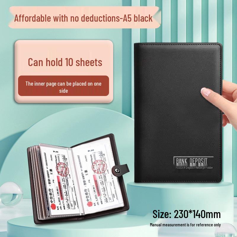 Многофункциональный большой сертификат депозита и зажим для денег для банковского использования