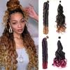 Синтетические длинные вьющиеся косички для наращивания волос, естественный вид, свободный парик для вязания крючком для женщин, одежда для вечеринок и косплея