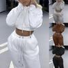 Women's Fashion Outfits for Women Tracksuit Hoodies Sweatshirt and Sweatpants Casual Sports 2 Piece Set