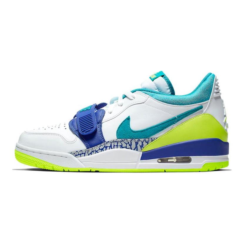 Jordan Legacy 312 Low Ultramarine Neon Yellow Aquamarine CD7069-103