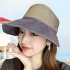 Женская шляпа в стиле рыбака, однотонная шляпа от солнца с регулируемым дизайном, летняя соломенная шляпа для рыбалки на открытом воздухе