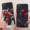 Case for Itel Vision 1 Pro Matte Soft Silicone Black butterfly  Shockproof Phone Bags For ItelS16 S 16 Vision1pro  Back Covers