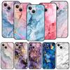 Мраморный Люксовый Чехол Для Телефона Для iPhone 13 15 14 12 Mini 11 Pro MAX XR X SE XS 7 8 Plus Силиконовый Черный Защитный Чехол