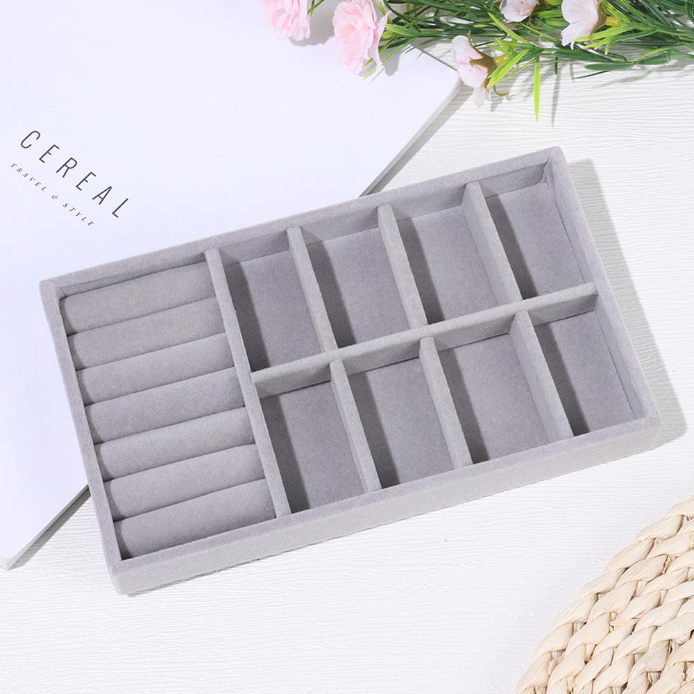 Tray Case Fashion Jewelry Accessory Earring Holder Bracelets Rings Storage Rotating Jewelry Box