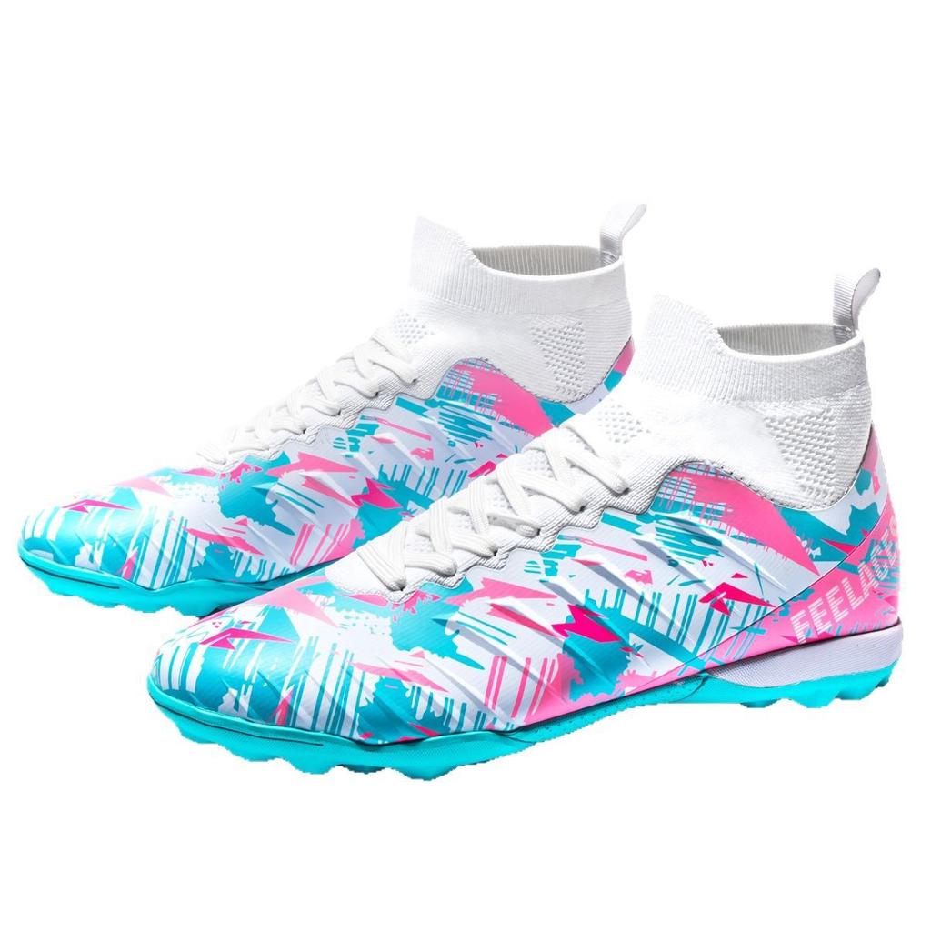 Футбольные бутсы с высоким верхом, сломанные шипы, шипы для искусственного газона, кожаные ноги, для мальчиков и девочек, подростков, студентов, тренировочная обувь