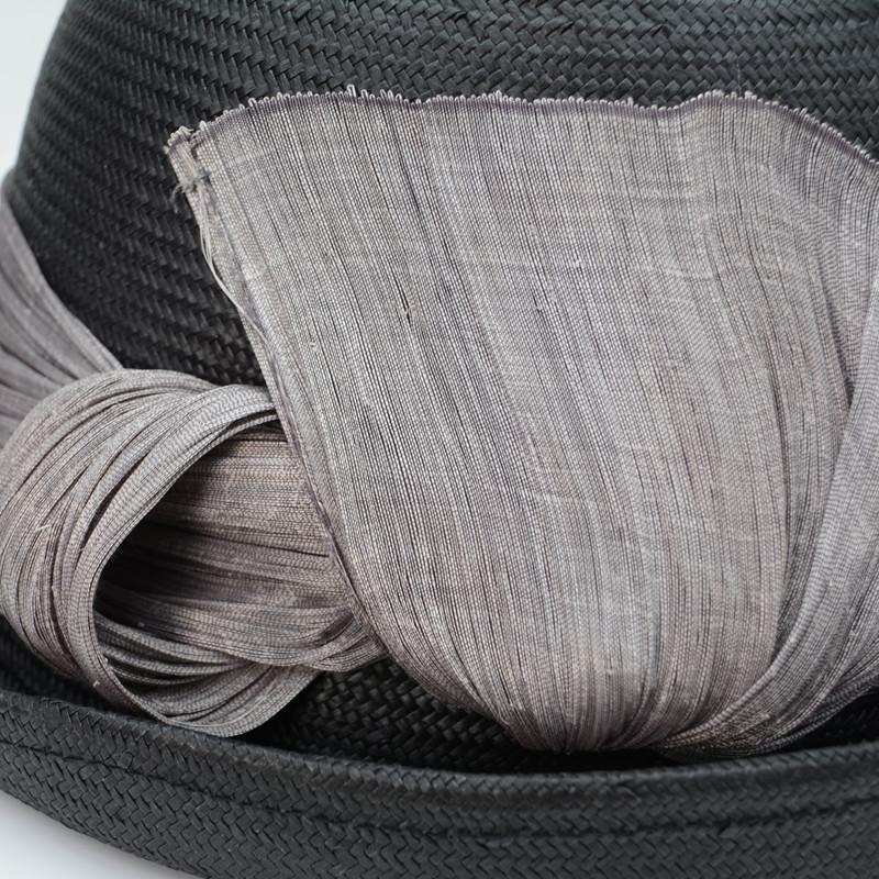 Высококачественная соломенная шляпа из натурального шелка и конопли, изысканная элегантная пляжная шляпа с закатанными полями, модная универсальная складная женская шляпа от солнца