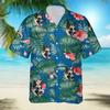 eBay 1116 new animal pattern lapel shirt 1D digital printing Hawaiian men's shirt