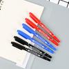 Горячая распродажа двухсторонних перманентных маркеров, популярных для рисования, металлический двойной наконечник, высокое качество, быстросохнущий, 10 шт./лот, цветной, для тонкой подводки по ткани