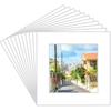 Prudiut 15 шт. Белые паспарту для фотографий 20x25 см, Паспарту для фоторамок 13x18 см, Основа паспарту с косым срезом, Набор для демонстрации фотографий, принтов, произведений искусства