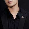 Small Brooch Sense Of Luxury, Masculinity, Walking Buckle, Corsage Accessories