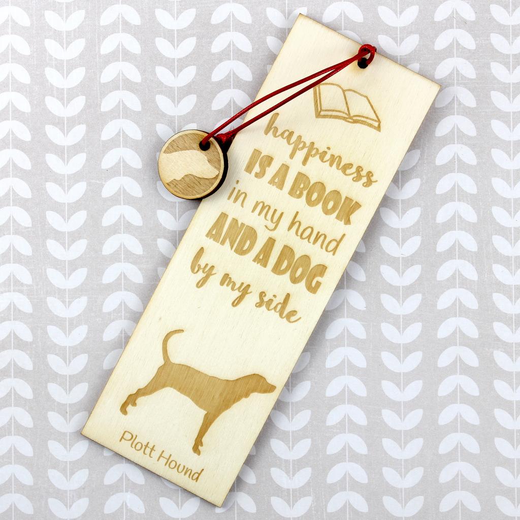 Plott Hound – Dog bookmark, personalized bookmark – Design 01 | Art-Dog
