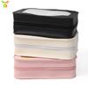 Toiletry Case Travel Transparent Cosmetic Bag with Zipper Portable Make up Organizer  Compact Leather Cosmetic Case With Zipper