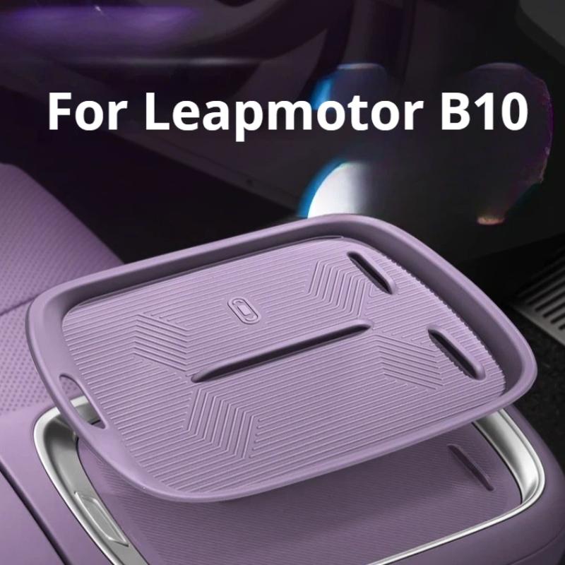 Для Leapmotor B10 Автомобильный Центральный Контроль Беспроводная Зарядка Силиконовая Подставка Дверной Ящик для Хранения Модификация Интерьера