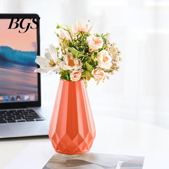 Modern Vase Flower Geometric Design Holder Smooth Surface Floral Stylish Nordic for Table Home Decoration