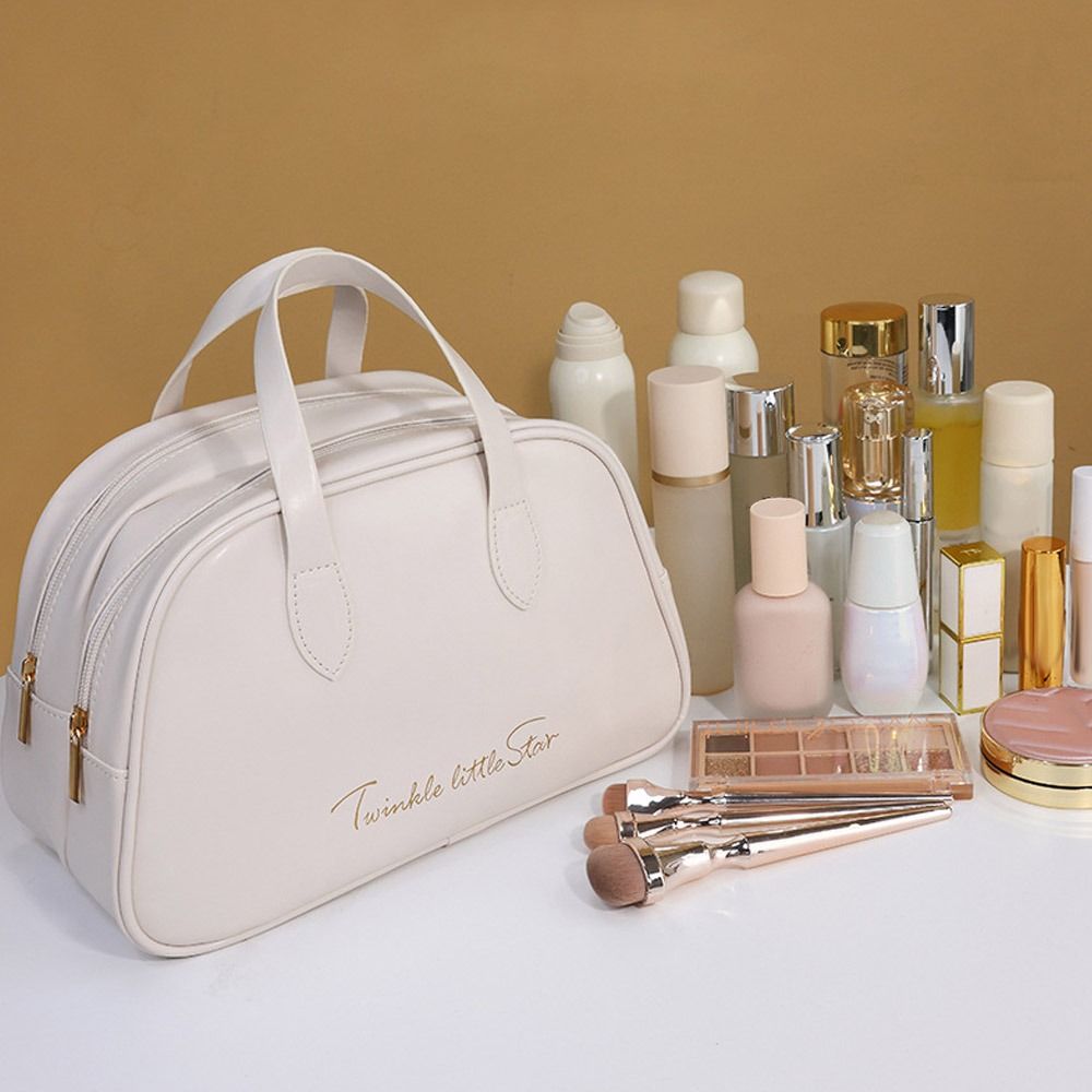 Косметичка большой вместимости, двухслойная, многофункциональная сумка для хранения, женская